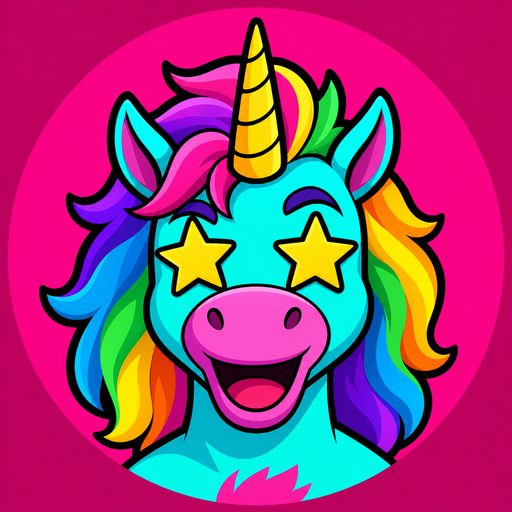 Neon-Einhorn